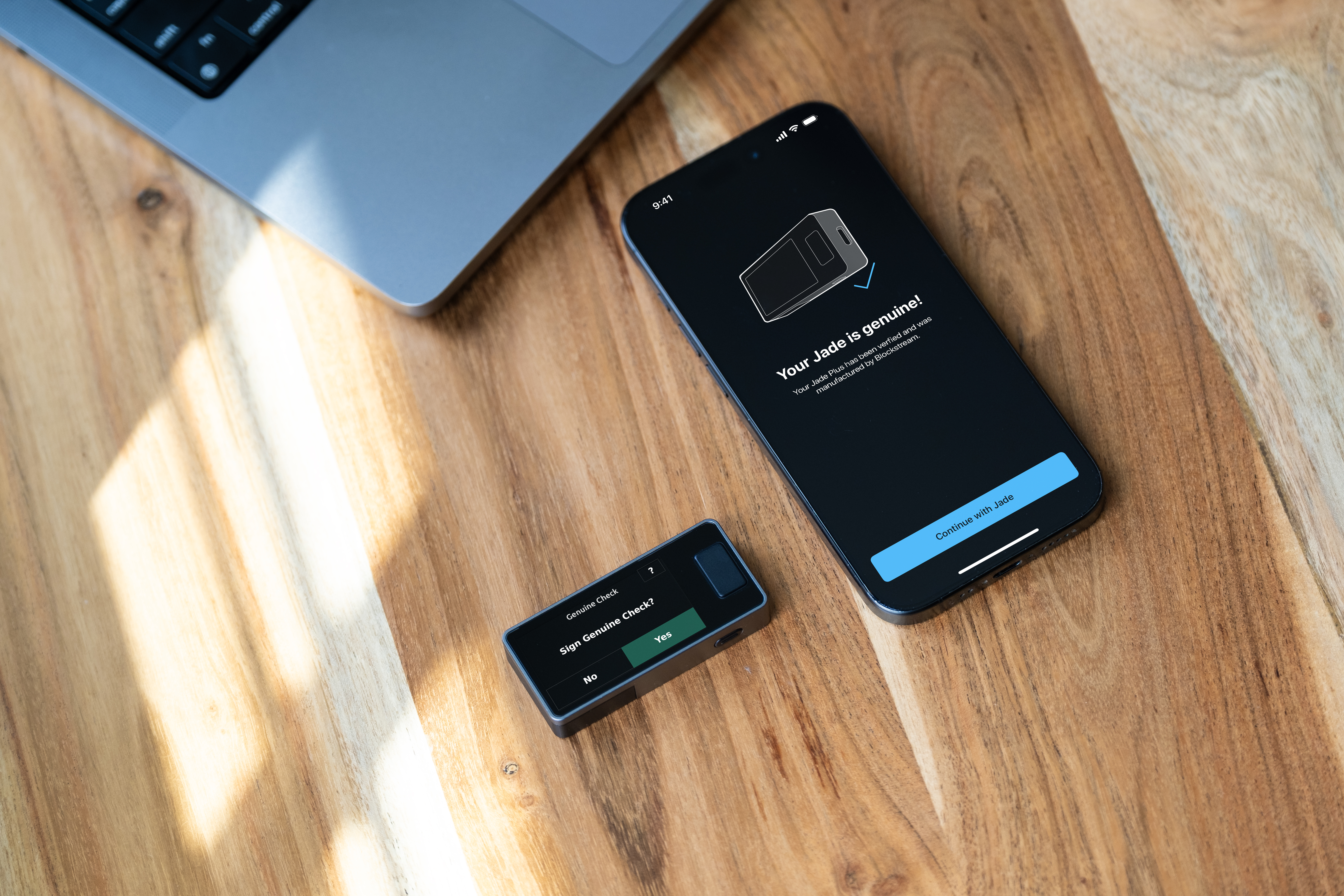 Verifying Jade Plus is genuine